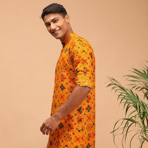 Patola Heritage Longline Pathani Festive Ensemble