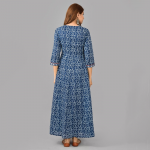 Ethnic Motifs Printed Cotton Maxi Dress